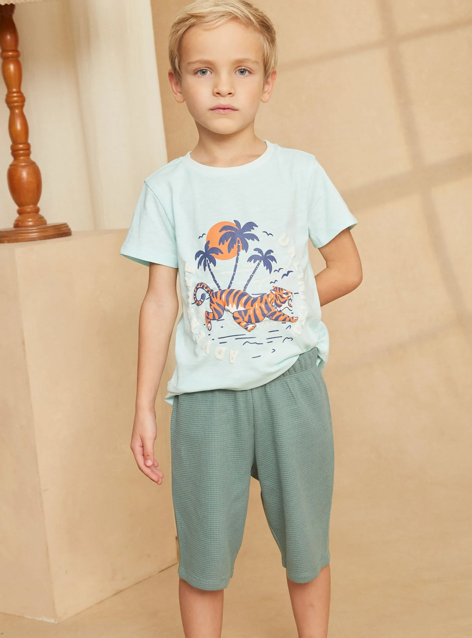Pajamas-Sergent Major Blue green PYJAMA