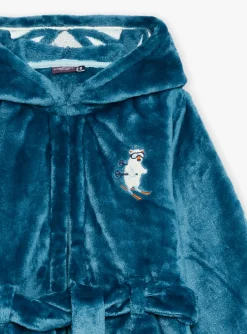 Pajamas-Sergent Major Blue hooded robe