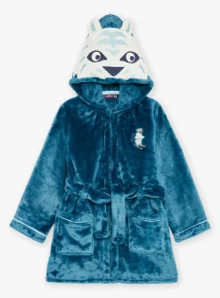 Pajamas-Sergent Major Blue hooded robe