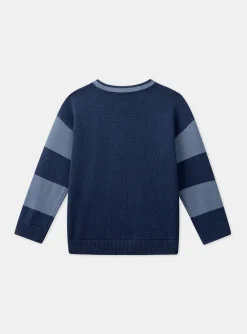 Knitwear, Sweater, Cardigan-Sergent Major Blue long-sleeved cashmere cardigan