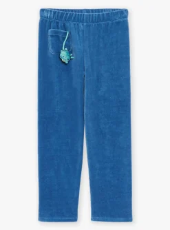 Pajamas-Sergent Major Blue velvet pyjamas