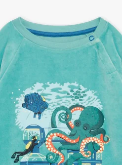 Pajamas-Sergent Major Blue velvet pyjamas
