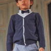 Knitwear, Sweater, Cardigan-Sergent Major Blue V-neck cardigan