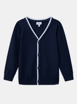 Knitwear, Sweater, Cardigan-Sergent Major Blue V-neck cardigan