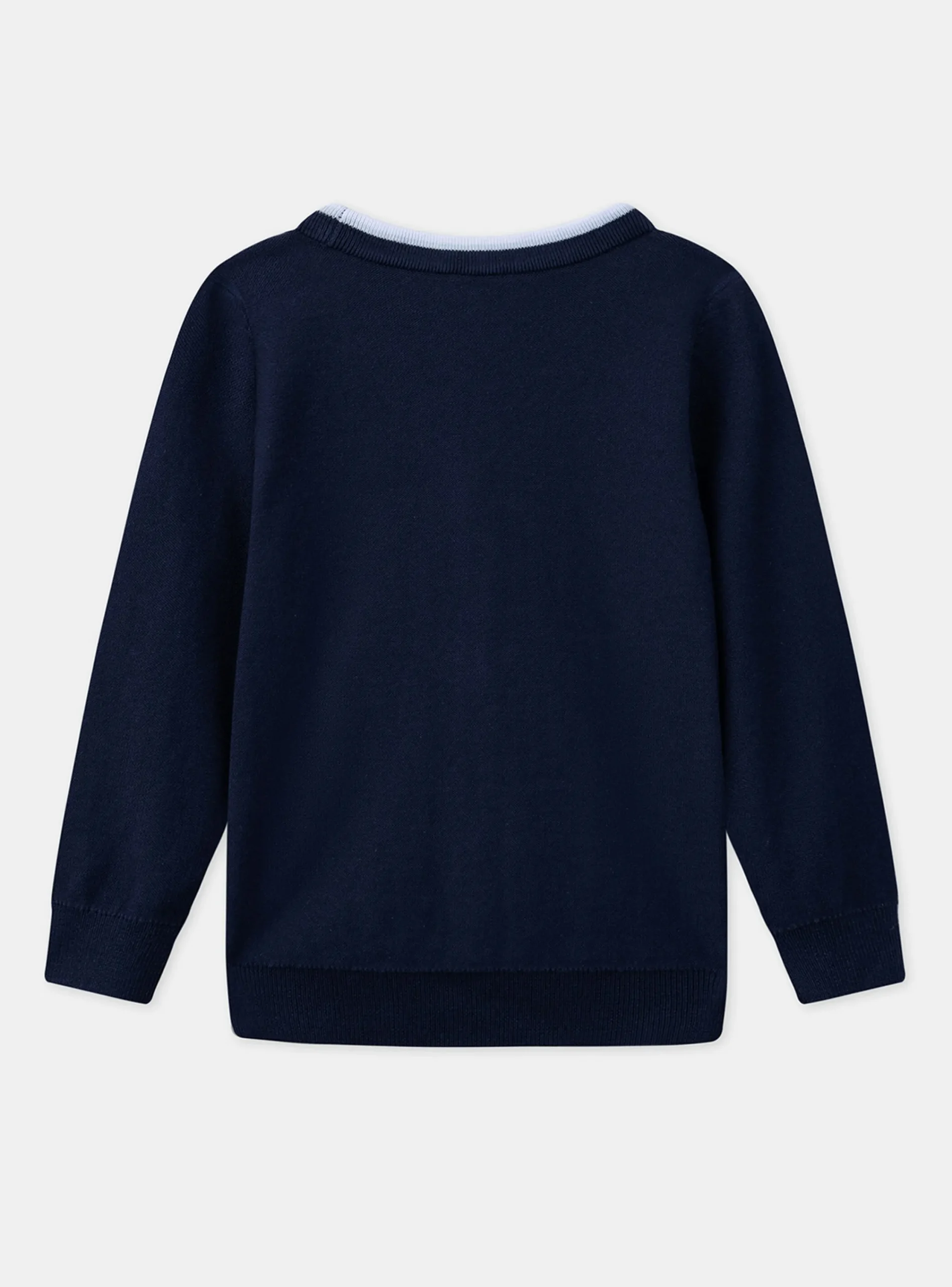Knitwear, Sweater, Cardigan-Sergent Major Blue V-neck cardigan