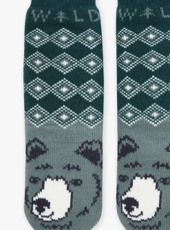 Underwear & Socks-Sergent Major Bottle-green non-slip socks