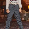 Trousers, Jeans-Sergent Major Bottle-green plaid pants