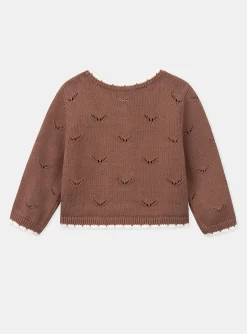 Knitwear, Sweater, Cardigan | Knitwear, Sweater, Cardigan-Sergent Major Brown CARDIGAN