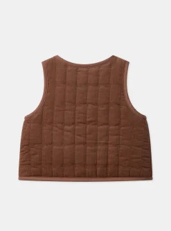 Knitwear, Sweater, Cardigan | Knitwear, Sweater, Cardigan-Sergent Major Brown CARDIGAN WHITHOUT SLEEVES