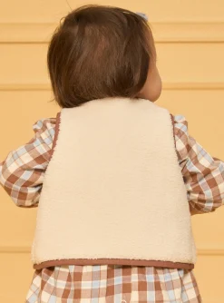 Knitwear, Sweater, Cardigan | Knitwear, Sweater, Cardigan-Sergent Major Brown CARDIGAN WHITHOUT SLEEVES