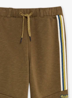 Trousers, Jeans-Sergent Major Brown cotton-blend jogging pants