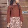 Dress-Sergent Major Brown 2-in-1 effect dress