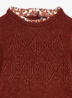 Dress-Sergent Major Brown 2-in-1 effect dress