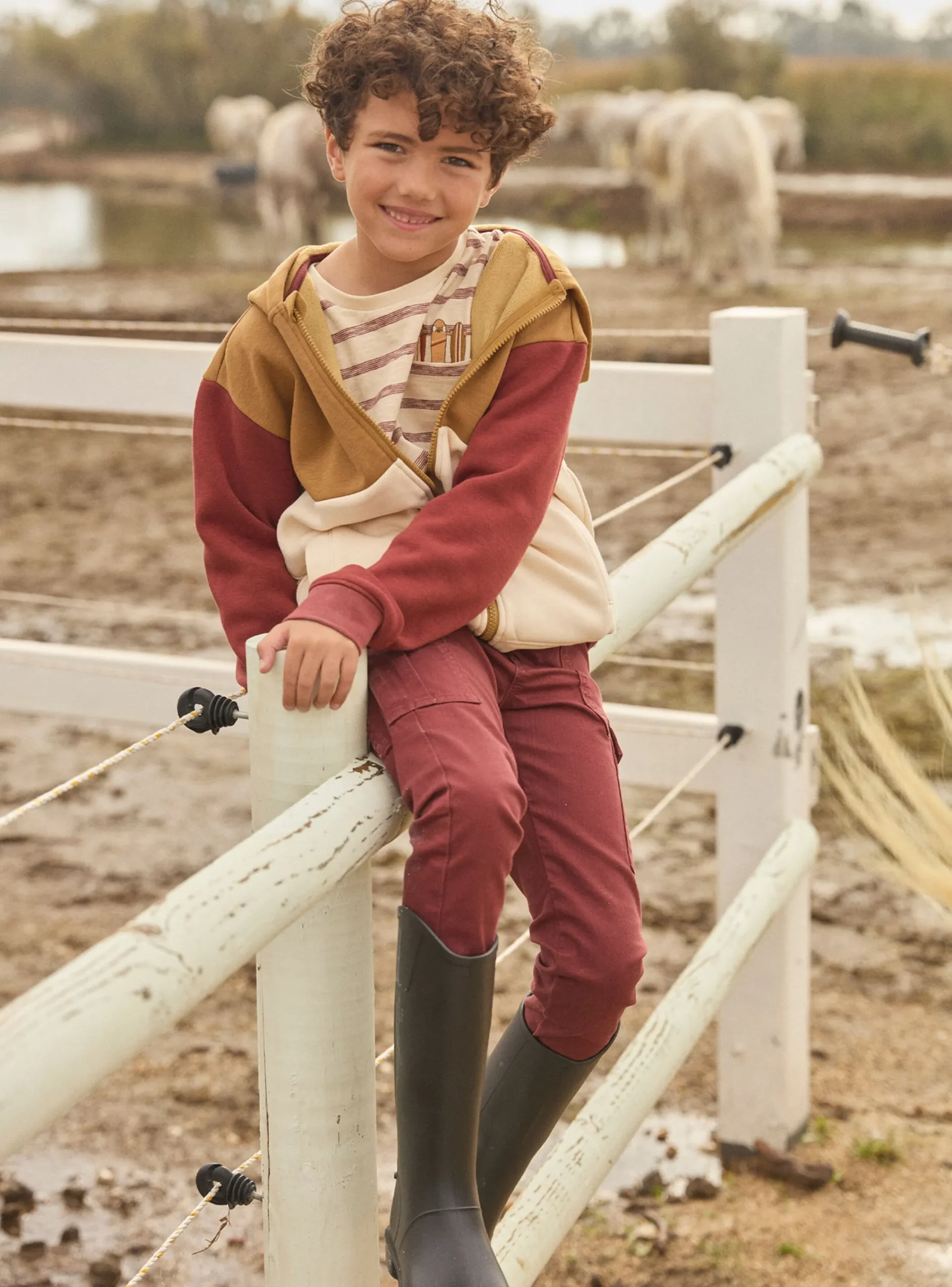 Knitwear, Sweater, Cardigan-Sergent Major Brown KIDS CARDIGAN