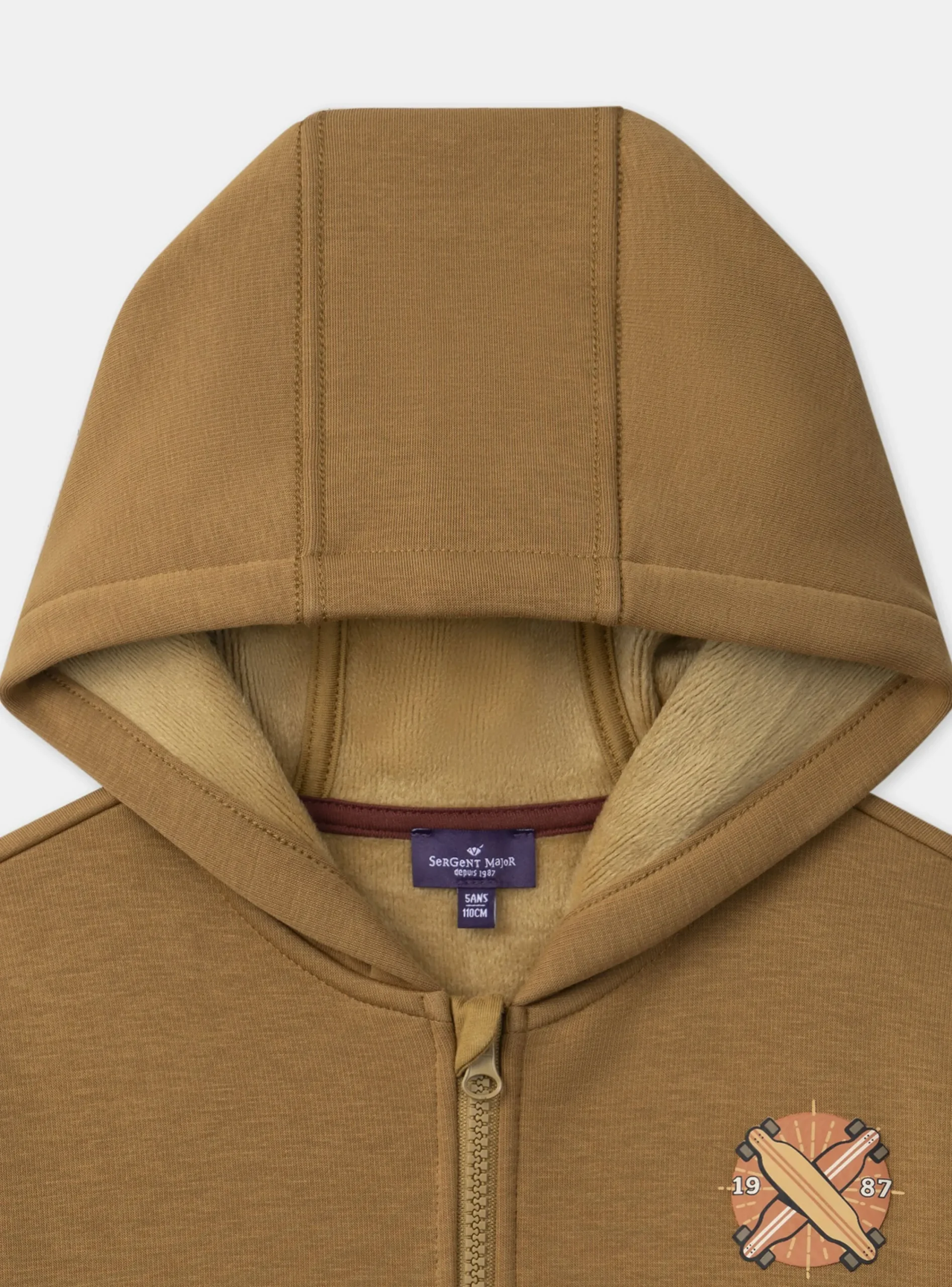Knitwear, Sweater, Cardigan-Sergent Major Brown KIDS CARDIGAN
