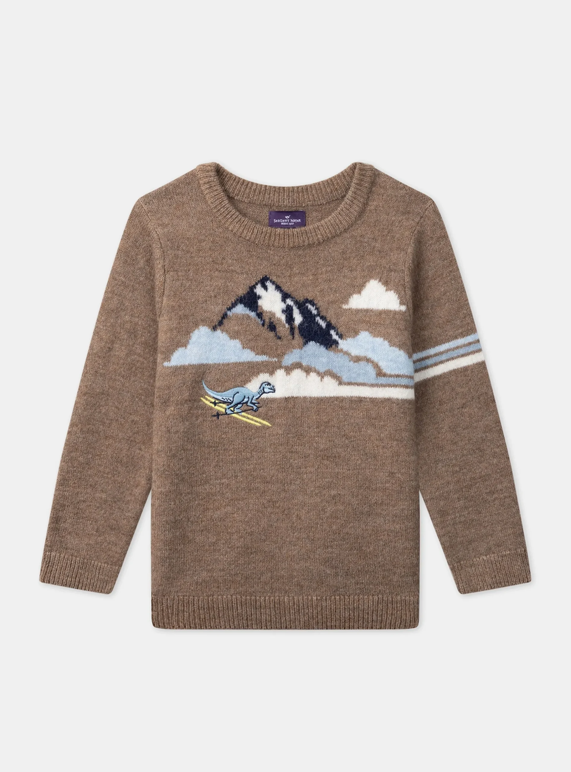 Knitwear, Sweater, Cardigan-Sergent Major Brown PULLOVER