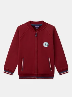 Knitwear, Sweater, Cardigan-Sergent Major Burgundy KIDS CARDIGAN
