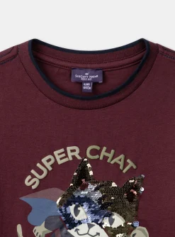 T-shirt, Polo Shirt-Sergent Major Burgundy TEE SHIRT LS