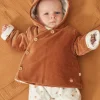 Coat, Cardigan-Sergent Major Caramel corduroy birth jacket