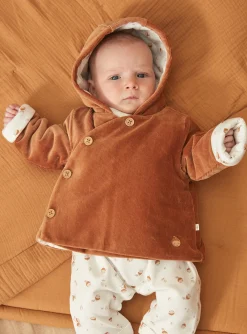 Coat, Cardigan-Sergent Major Caramel corduroy birth jacket