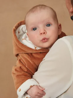 Coat, Cardigan-Sergent Major Caramel corduroy birth jacket