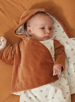 Coat, Cardigan-Sergent Major Caramel corduroy birth jacket