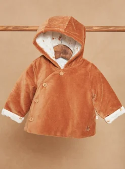 Coat, Cardigan-Sergent Major Caramel corduroy birth jacket