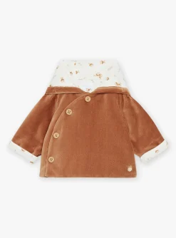 Coat, Cardigan-Sergent Major Caramel corduroy birth jacket