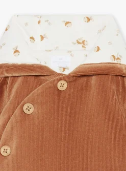 Coat, Cardigan-Sergent Major Caramel corduroy birth jacket