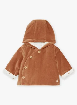 Coat, Cardigan-Sergent Major Caramel corduroy birth jacket