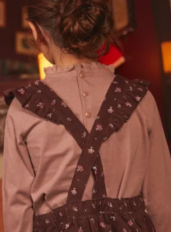 Dress-Sergent Major Chocolate velvet apron dress