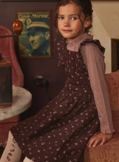 Dress-Sergent Major Chocolate velvet apron dress