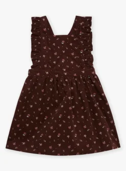 Dress-Sergent Major Chocolate velvet apron dress