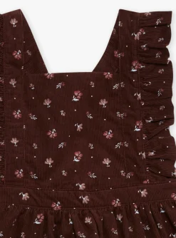 Dress-Sergent Major Chocolate velvet apron dress