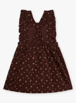 Dress-Sergent Major Chocolate velvet apron dress