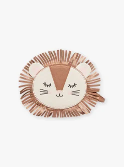 Bag & Umbrella-Sergent Major Cinnamon lion's head shoulder bag
