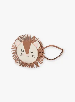 Bag & Umbrella-Sergent Major Cinnamon lion's head shoulder bag