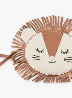 Bag & Umbrella-Sergent Major Cinnamon lion's head shoulder bag