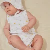 Suits And Ensembles-Sergent Major Cotton gauze rompers and beanie hat