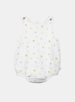 Suits And Ensembles-Sergent Major Cotton gauze rompers and beanie hat