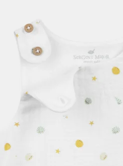 Suits And Ensembles-Sergent Major Cotton gauze rompers and beanie hat