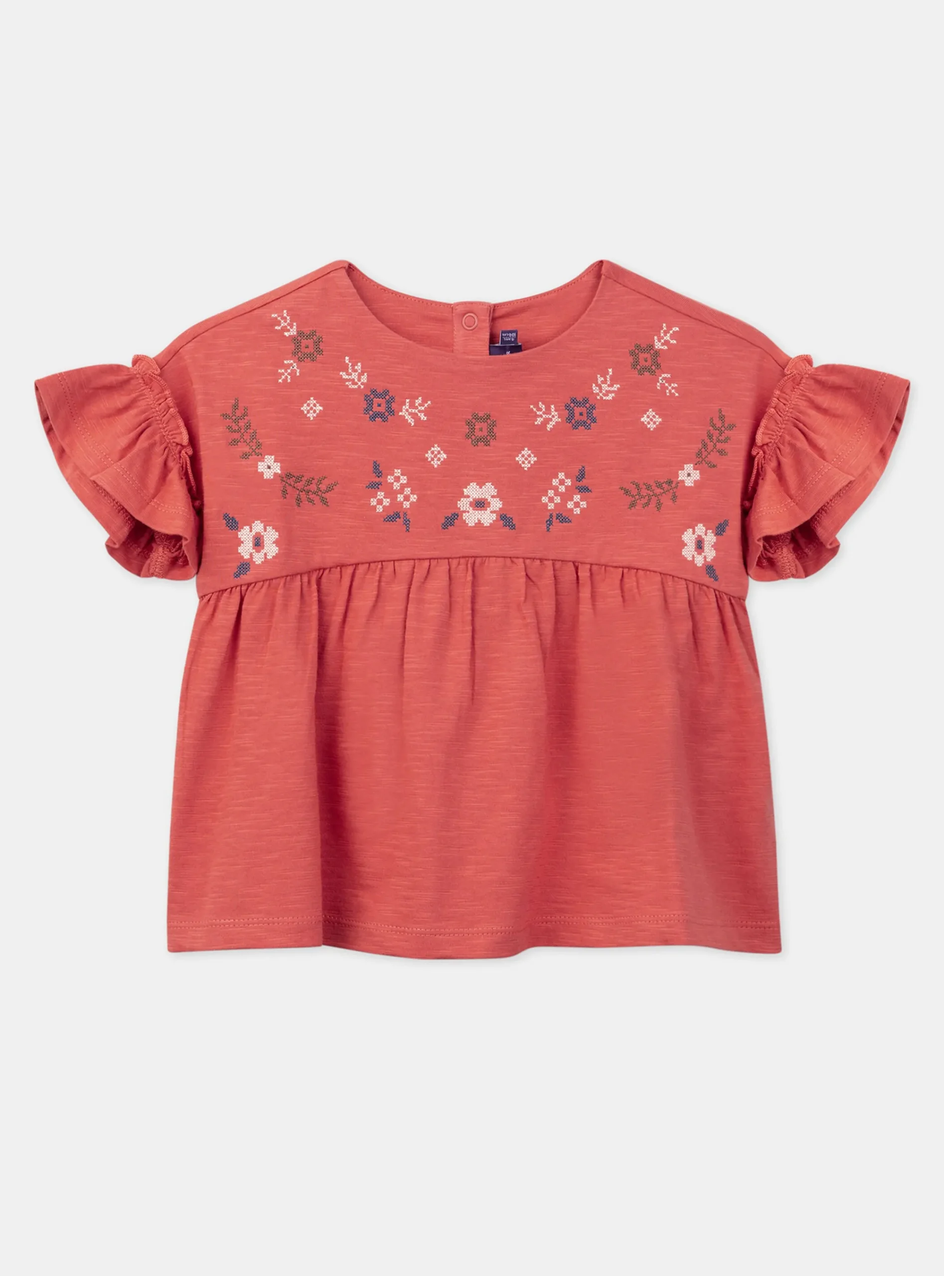 Shirt, T-shirt-Sergent Major Dark orange TEE SHIRT SS