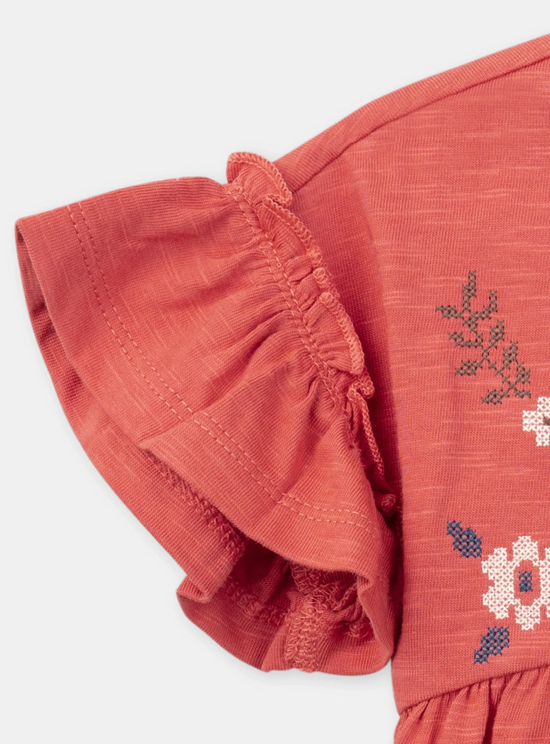 Shirt, T-shirt-Sergent Major Dark orange TEE SHIRT SS