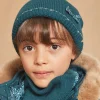 Beany, Scarf, Gloves-Sergent Major Duck blue knitted hat