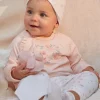 Toys-Sergent Major Ecru and pink bird birth cuddly toy