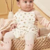 Suits And Ensembles-Sergent Major Ecru and pink bodysuit, romper and tights set