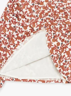 Shirt, T-shirt-Sergent Major Ecru blouse with floral print