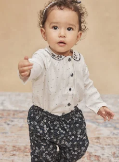 T-shirts & Shirts | T-shirts & Shirts-Sergent Major Ecru blouse with polka dot print