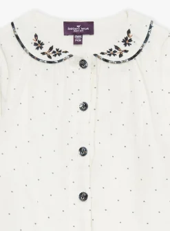 T-shirts & Shirts | T-shirts & Shirts-Sergent Major Ecru blouse with polka dot print
