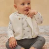 Suits And Ensembles-Sergent Major Ecru bodysuit, cardigan and leggings